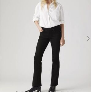 Levi's Women's 725 Black Boot Cut Jeans